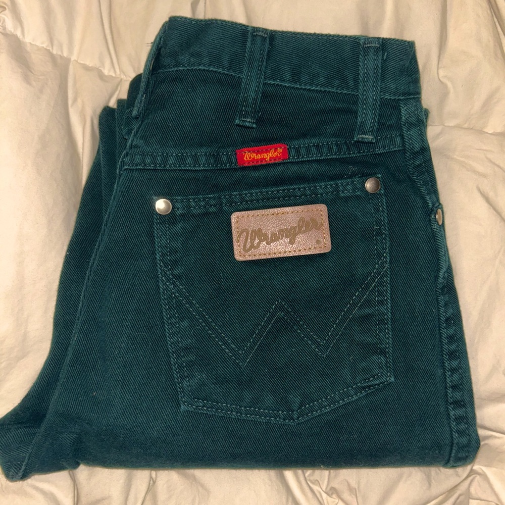 Forest Green Wrangler Cowboy Cut